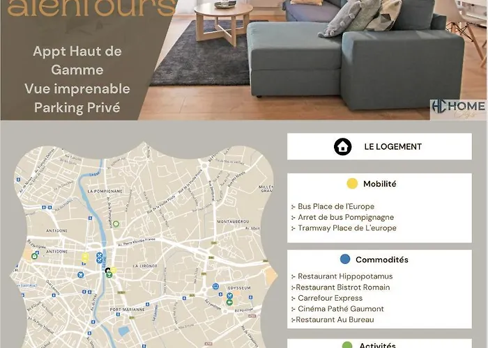 Cosy , Vue Imprenable, Parking Prive Apartmán